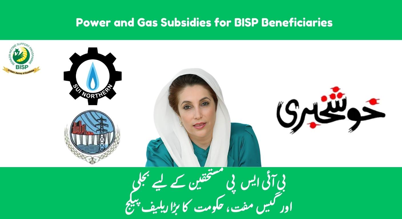 Energy Reform Plan: Power and Gas Subsidies for BISP Families by 2025-26