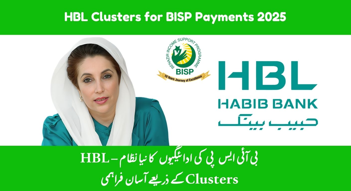 HBL Clusters for BISP Payments 2025