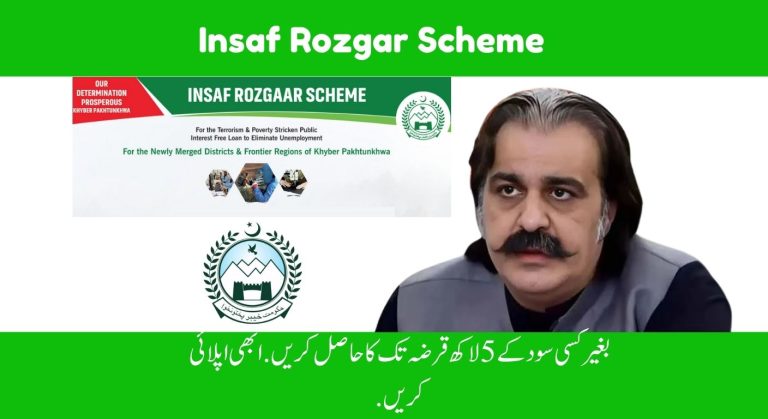Insaf Rozgar Scheme 2025 Offering Interest-Free 5 Lakh Loan on 60 Months Installments